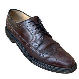 Vintage SEARS Men's 12 D Sears Oxford Oxblood Leather dress shoes Wingtip
